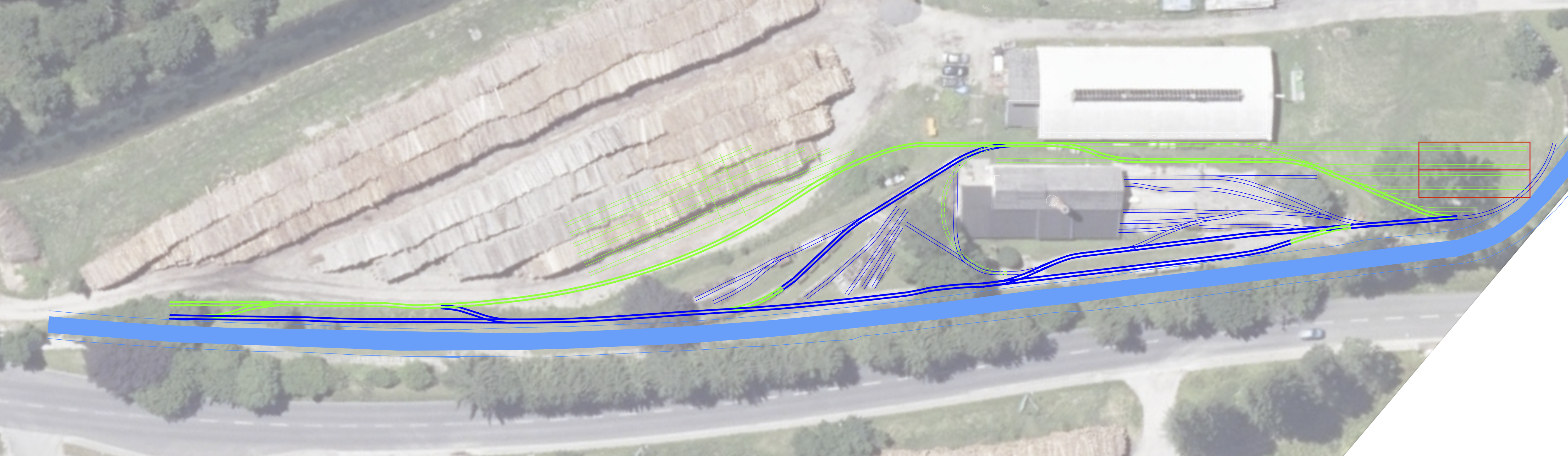 Gleisplan für Umbau